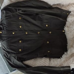 J Crew Mercantile Boyfriend Utility  Snap Lightweight Jacket M